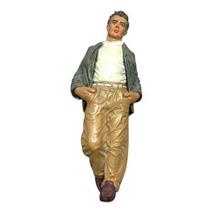 1998 Carlton Cards James Dean Christmas Tree Ornament Hanging Figurine Vintage
